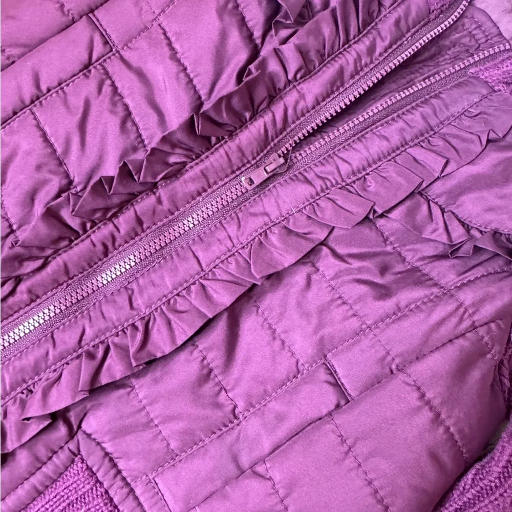 Green Dog Purple  Jacket with Sweater Sleeves. Great condition. Size 18 months